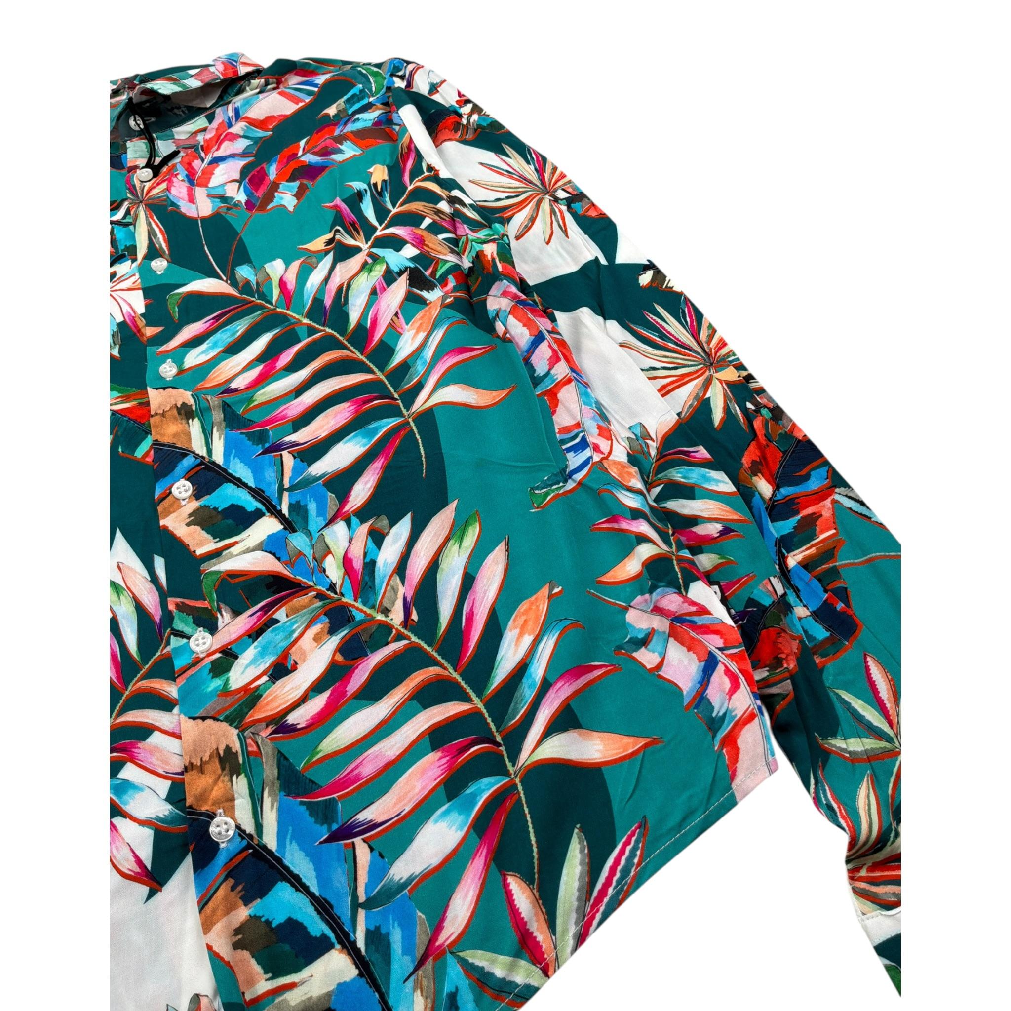 Daniele Alessandrini Camicia tinta unita con Fantasia Verde per Bambino 1235C00171 VERDE DANIELE ALESSANDRINI 