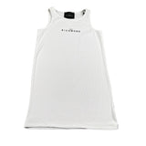 John Richmond Abito Giromanica Tinta Unita con Logo per Bambina RGP26003VE BIANCO JOHN RICHMOND 