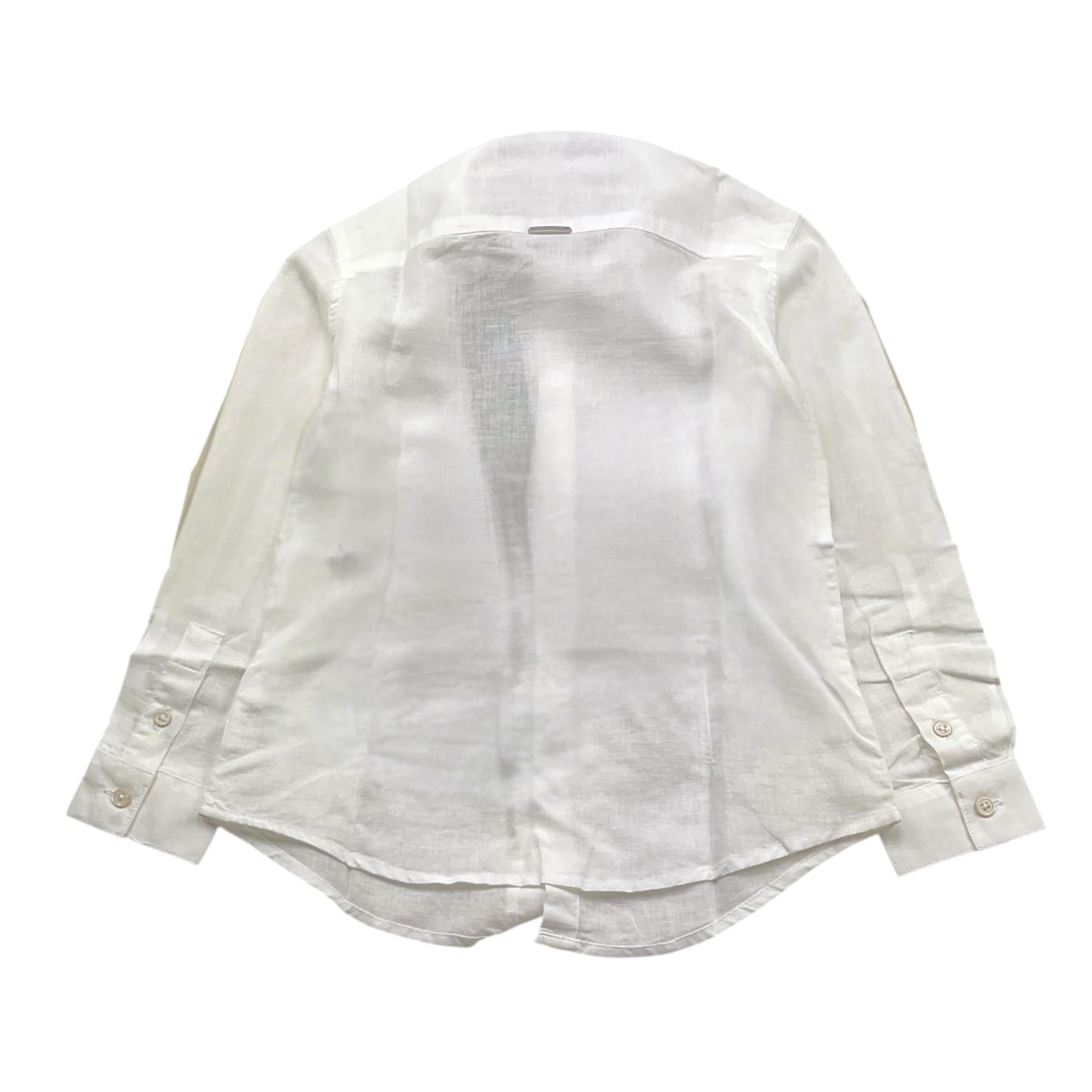 Antony Morato Camicia Tinta Unita con Collo Coreano per Bambino MKSL00285 BIANCO ANTONY MORATO 