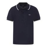 Fay Polo Tinta Unita Mezza Manica con Colletto  per Bambino FU8P81X BLU FAY 