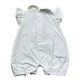 Le Bebe Pagliaccetto Mezza Manica Tinta Unita per Neonata LBG6308 BIANCO LE BEBE 