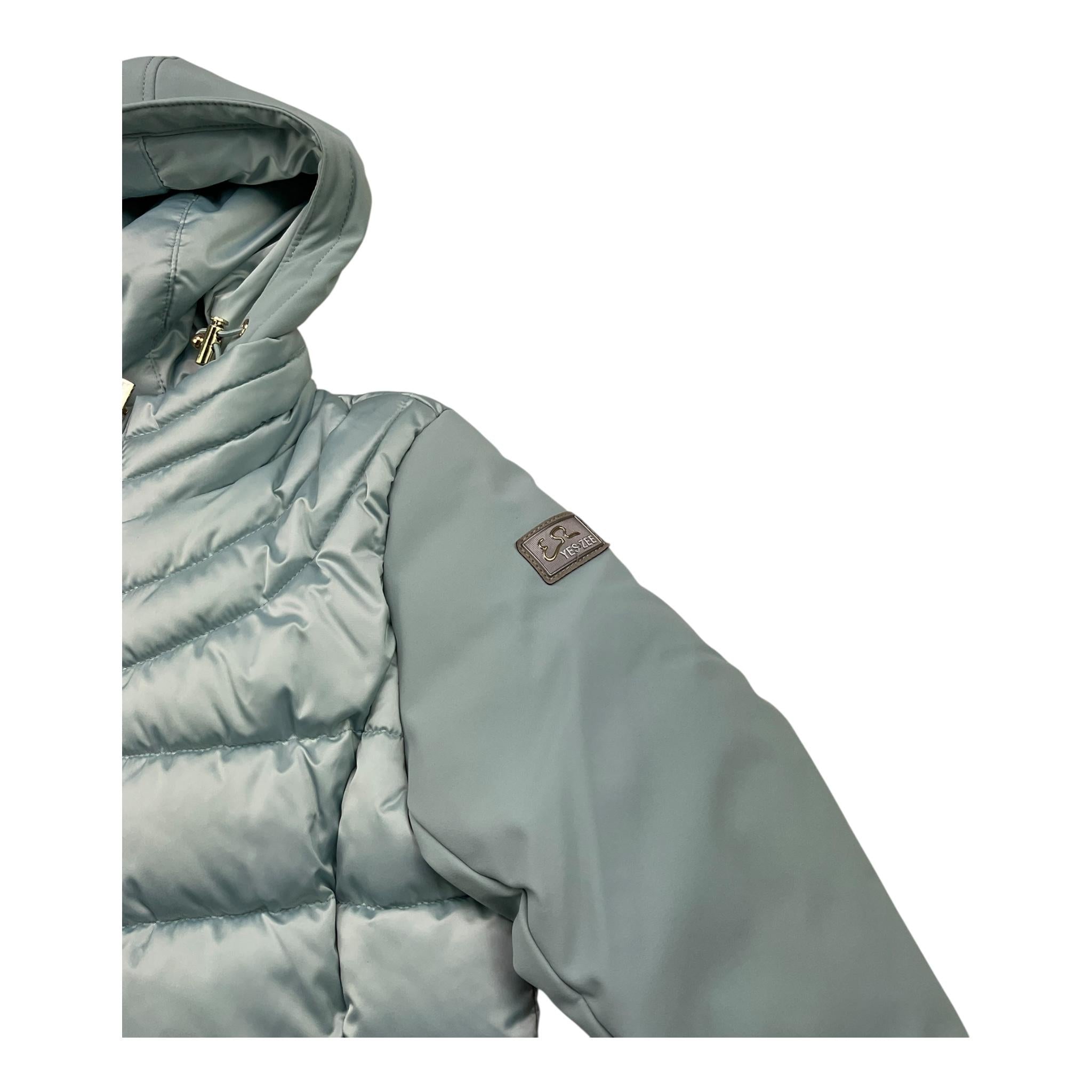 YES ZEE giubbino tinta unita cn cappuccio Azzurro per Bambina 3009 AZZURRO YES ZEE 