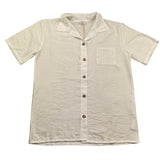 Pype Camicia Mezza Manica Tinta Unita per Bambino GOLDEN PANNA PYPE 
