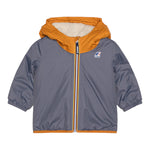 K-WAY giubbino tinta unita con cappuccio in contrasto Grigio per Neonato K61157WX GRIGIO K-WAY 