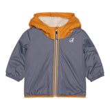 K-WAY giubbino tinta unita con cappuccio in contrasto Grigio per Neonato K61157WX GRIGIO K-WAY 
