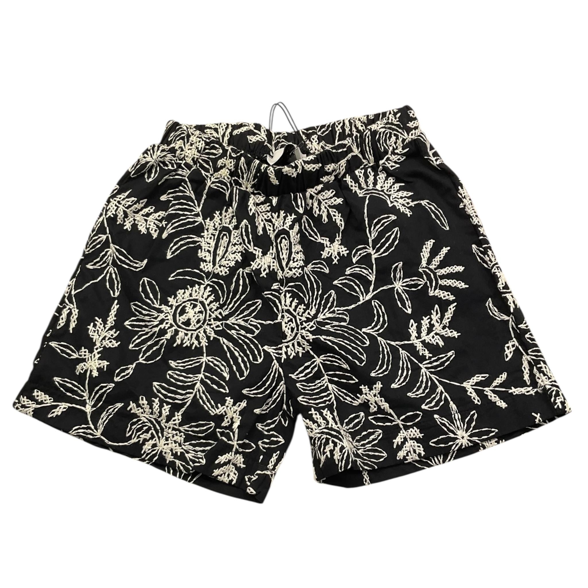 Dixie Short Bicolore con Ricami E Elastico In Vita per Bambina RE20084G74 BIANCO/NERO DIXIE 