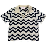 Saint Barth Polo Mezza Manica Stampa Fantasia per Bambina LALAJR PANNA SAINT BARTH 