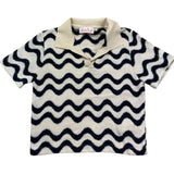 Saint Barth Polo Mezza Manica Stampa Fantasia per Bambina LALAJR PANNA SAINT BARTH 