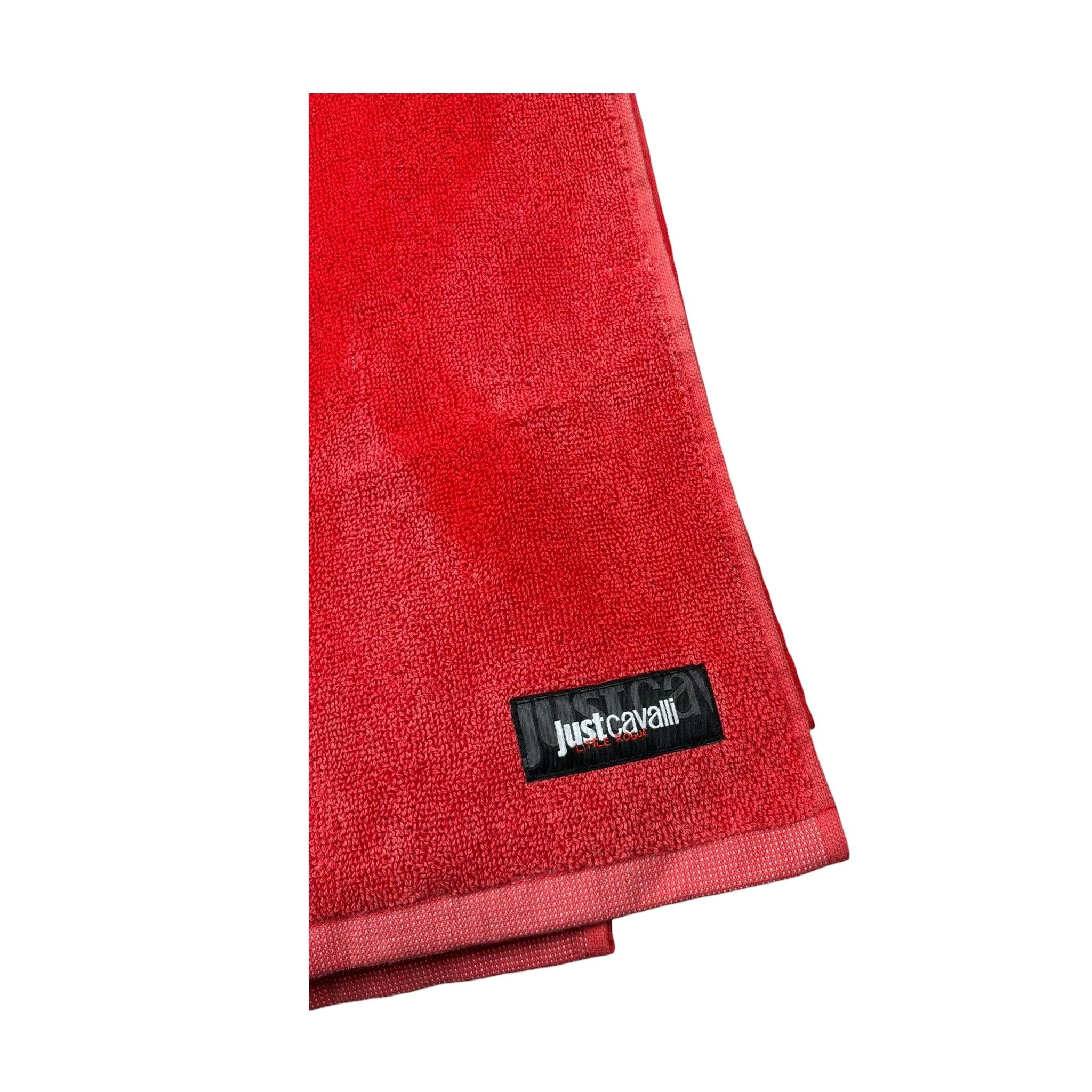 Just Cavalli Telo Mare Tinta Unita con Stampa per Bambino RBP26004TM ROSSO JUST CAVALLI 