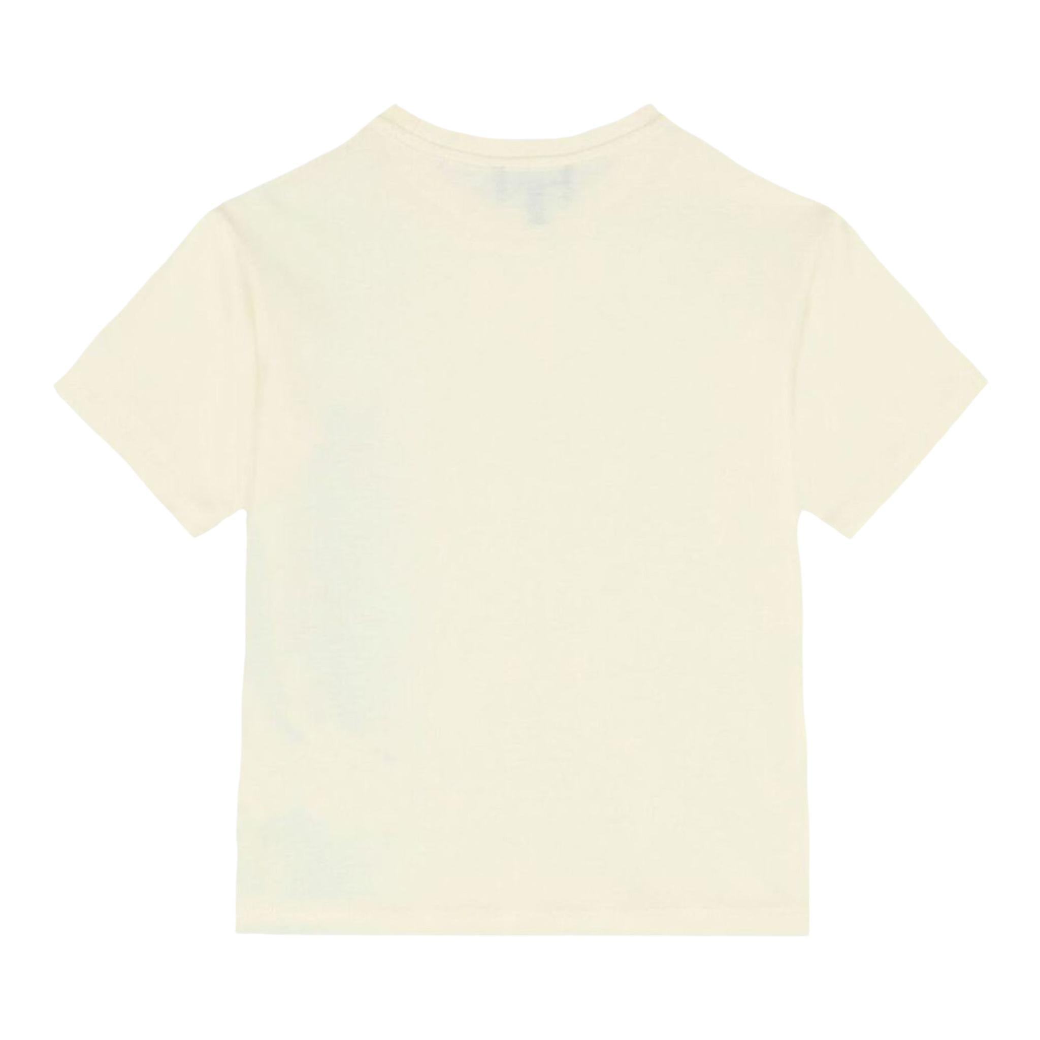 Emporio Armani T-Shirt Girocollo Tinta Unita con Logo per Bambino 3D4TJ4 PANNA EMPORIO ARMANI 