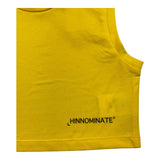 Hinnominate Canotta Girocollo Tinta Unita con Stampa Giallo per Bambina