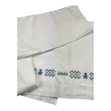 LE BEBE' set lenzuola 3 pezzi tinta unita con ricami Bianco per Neonato LBB4399 BIANCO LE BEBE' 