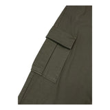 Dondup Pantalone Modello Cargo Tinta Unita Con Elastico In Vita Verde Per Bambino
