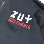 Zu+Elements Felpa Tinta Unita con Zip E Cappuccio per Bambino ZU1781 NERO ZU+ELEMENTS 