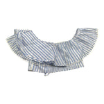 Twinset Top Bicolore con Fantasia A Righe per Bambina 251GJ2471 BIANCO TWINSET 