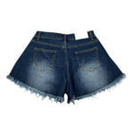Gaelle Short In Denim Tinta Unita con Brillantini per Bambina 2746SD00310 BLU GAELLE 