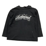 JOHN RICHMOND shirt girocollo tinta unita con stampa Nero per Neonato RIA25032TS NERO JOHN RICHMOND 