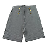 Gaelle Short Fantasia A Righe con Bottoni per Bambina 2746S00098 BIANCO/NERO GAELLE 