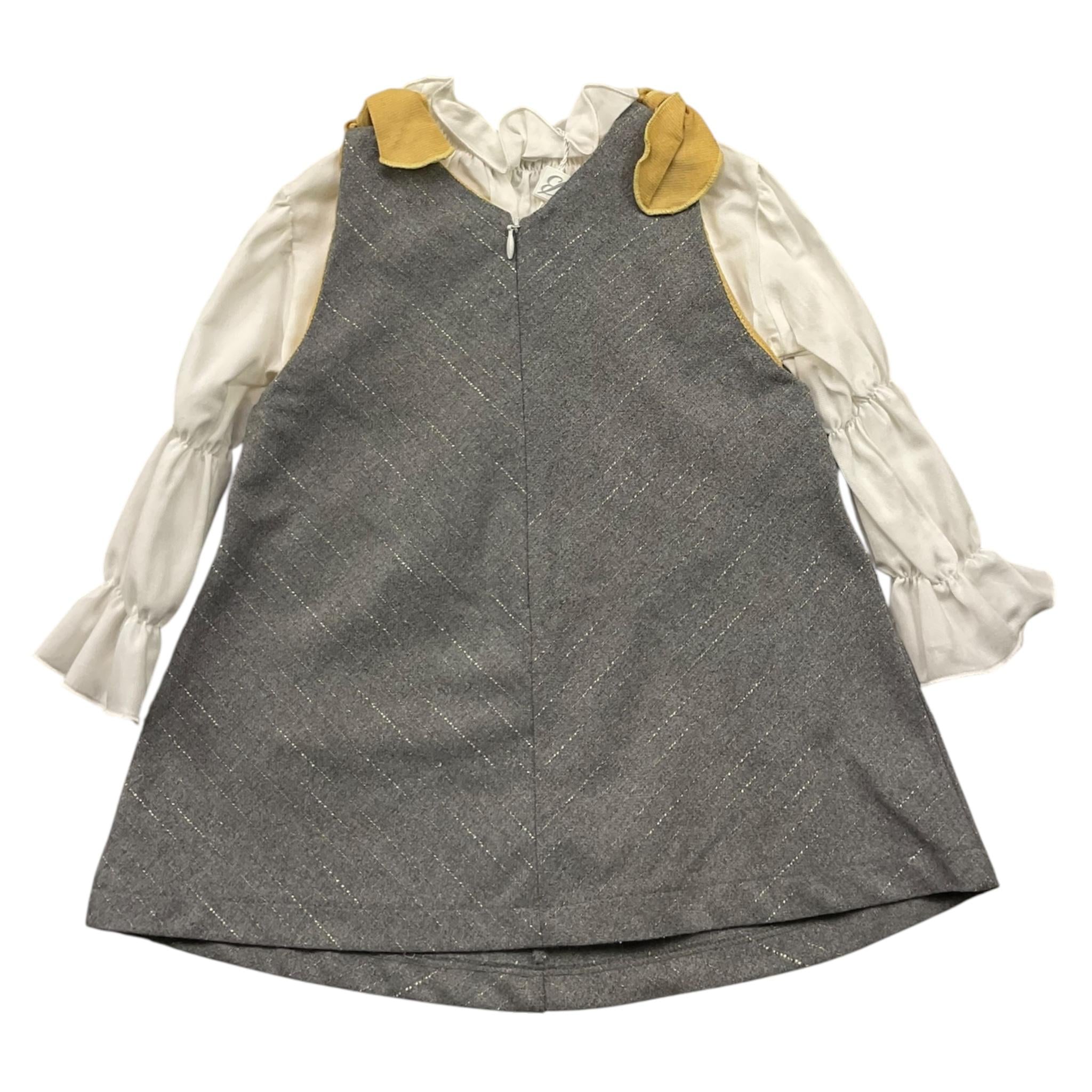 BARCELLINO completo 2 pezzi abito-camicia  Grigio per Neonata 115908X GRIGIO BARCELLINO 