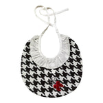 Barcellino Bavetta Tinta Unita con Stampa E Fantasia per Neonata 4344 BIANCO/NERO BARCELLINO 