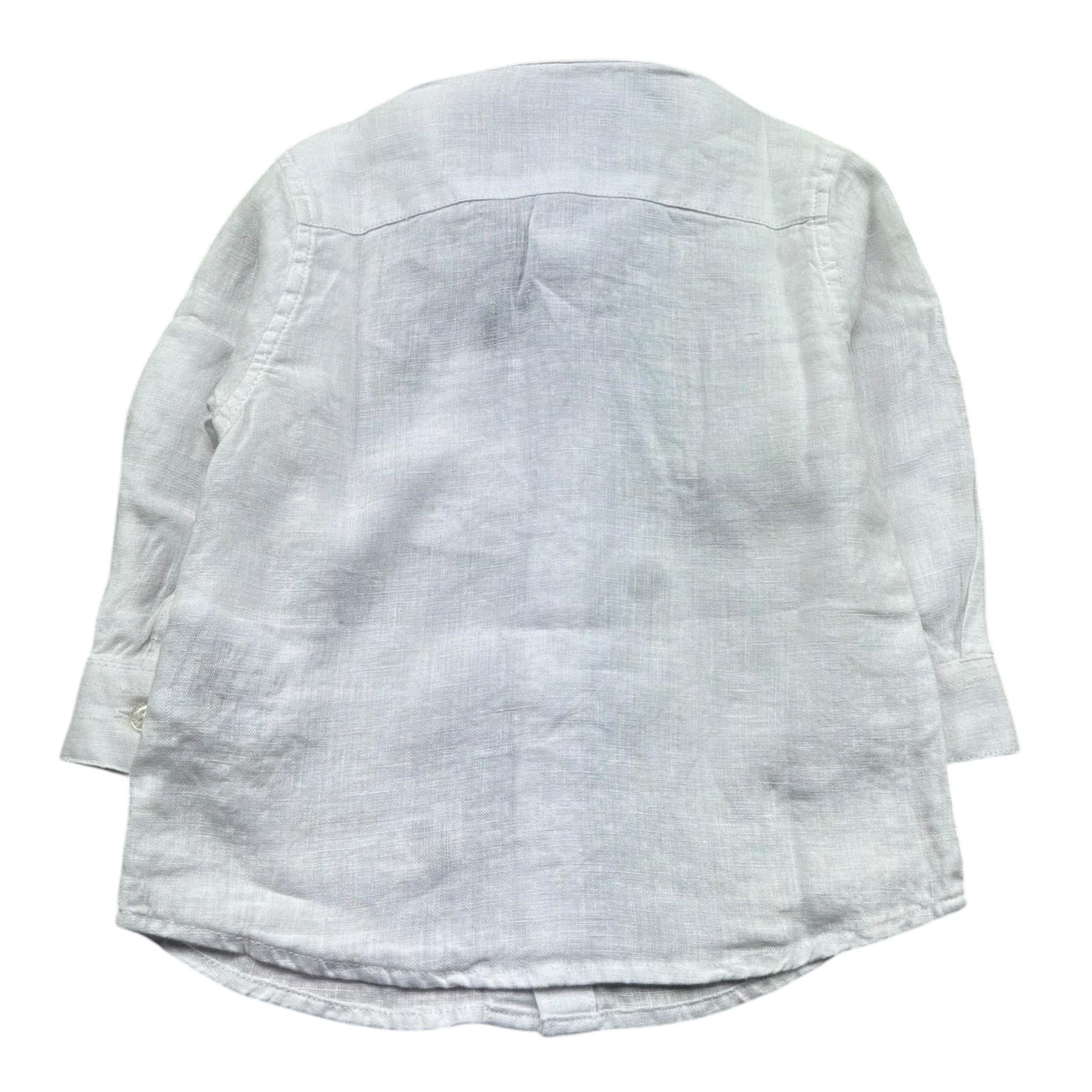 Cesare Paciotti Camicia Manica Lunga Tinta Unita con Logo per Neonato CMP5156B BIANCO CESARE PACIOTTI 