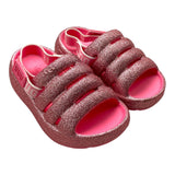 Ugg Ciabatte Tinta Unita In Gomma Glitterate Fuxia Per Bambina