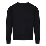 JOHN RICHMOND cardigan tinta unita con logo Nero per Bambino RBA24067CD NERO JOHN RICHMOND 