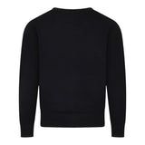 JOHN RICHMOND cardigan tinta unita con logo Nero per Bambino RBA24067CD NERO JOHN RICHMOND 