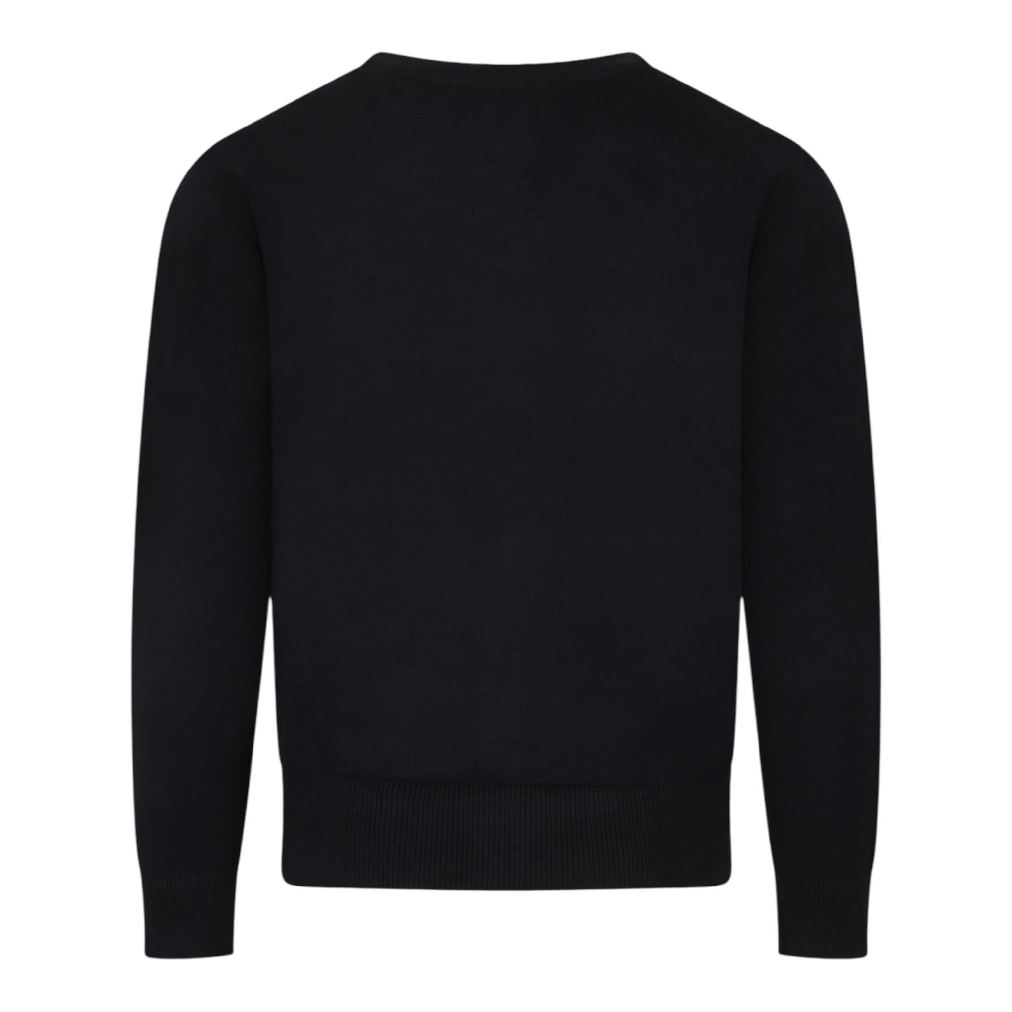 JOHN RICHMOND cardigan tinta unita con logo Nero per Bambino RBA24067CD NERO JOHN RICHMOND 