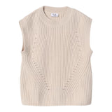 Il Gufo Gilet Tinta Unita In Maglia per Bambina P25GL096M109 BEIGE IL GUFO 