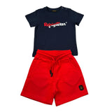 Refrigiwear Completo 2 Pezzi T-Shirt-Bermuda per Bambino 208DRMNS25JX ROSSO/BLU REFRIGIWEAR 