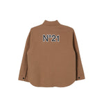 N°21 camicia tinta unita con bottoni Cammello per Bambino N21A02 CAMMELLO N°21 