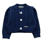 I Delfi Cardigan Tinta Unita per Neonato 25P5401 BLU I DELFI 