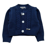 I Delfi Cardigan Tinta Unita per Neonato 25P5401 BLU I DELFI 