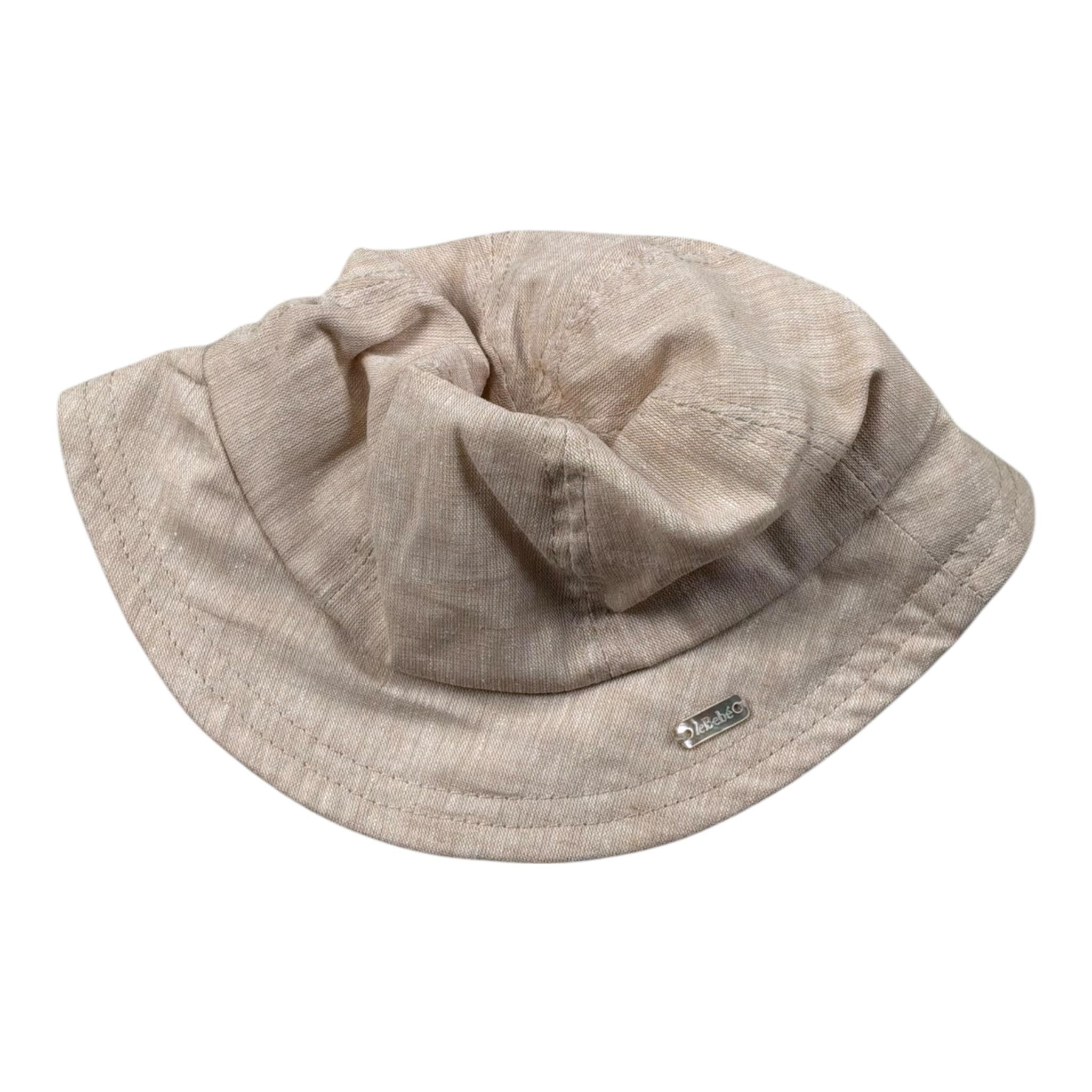 Le Bebe Cappello Tinta Unita per Neonato LBB5025 BEIGE LE BEBE 