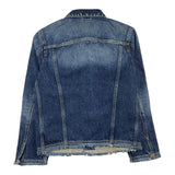 Diesel Giacca In Denim Tinta Unita Manica Lunga Blu Per Bambino