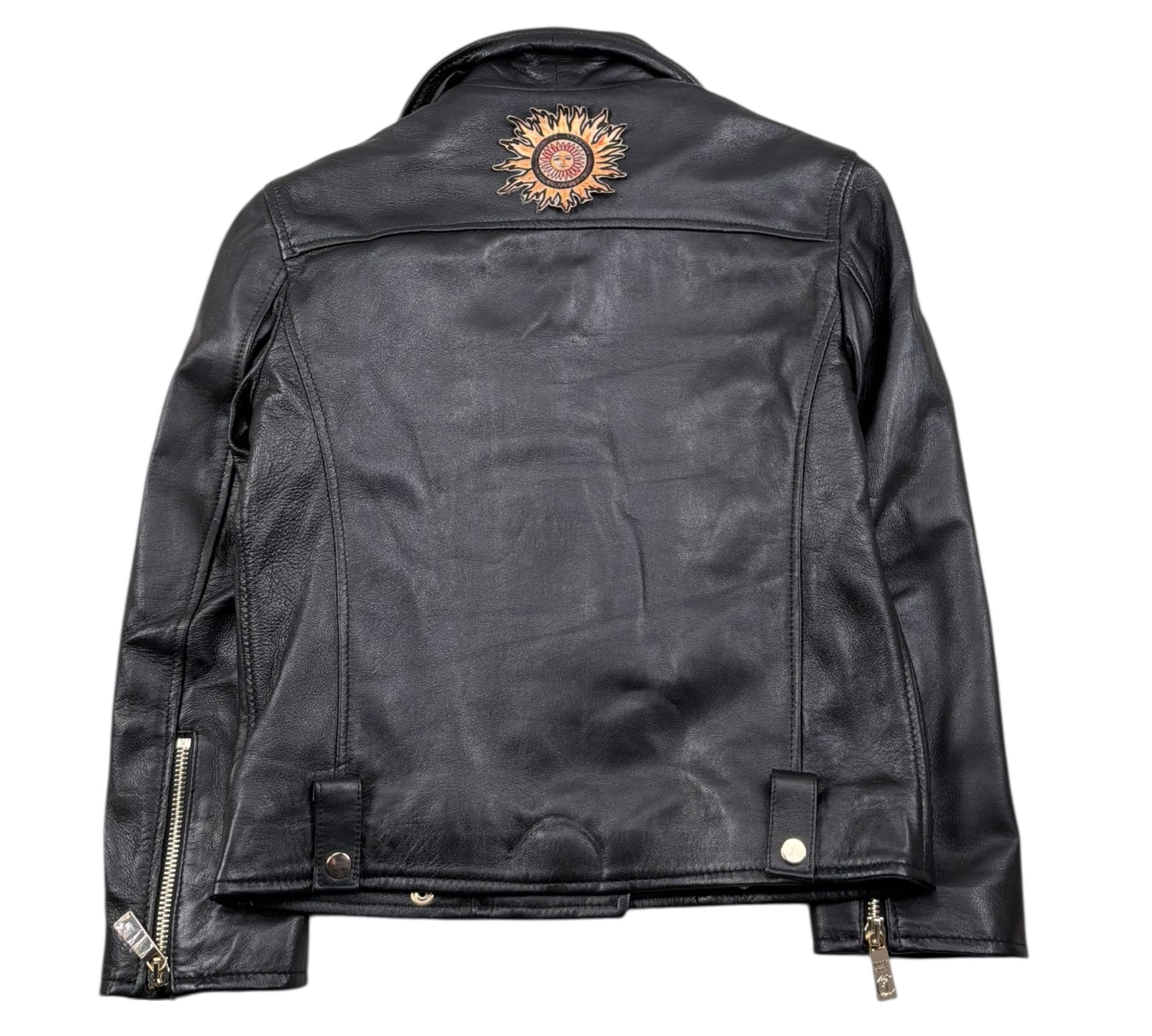 Just Cavalli Giubbino Ecopelle Tinta Unita per Bambino JGP260205GB NERO JUST CAVALLI 