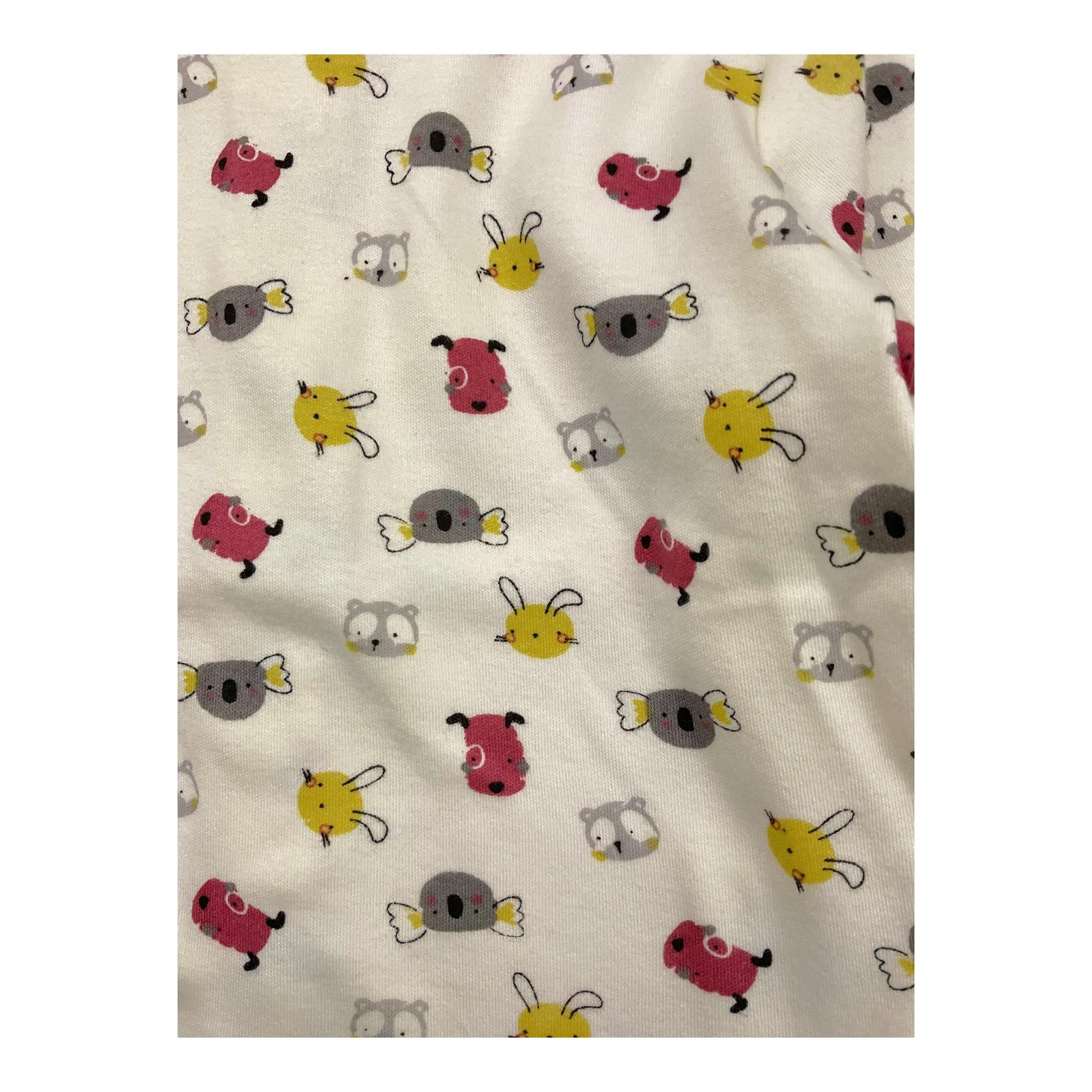 YATSI BABY shirt tinta unita girocollo con stampa animali Panna per Neonato 24431569 PANNA YATSI BABY 