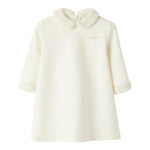 IL GUFO abito tinta unita con colletto pelliccia Bianco per Neonata A24VL579M4022 BIANCO IL GUFO 