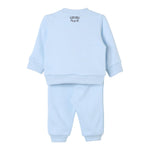 KENZO completo 2pz tinta unita felpa-pantalone Azzurro per Neonato K60515 AZZURRO KENZO 
