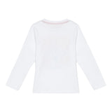 GUESS shirt girocollo tinta unita con stampa in contrasto Bianco per Neonato N4BI01I3Z4 BIANCO GUESS 