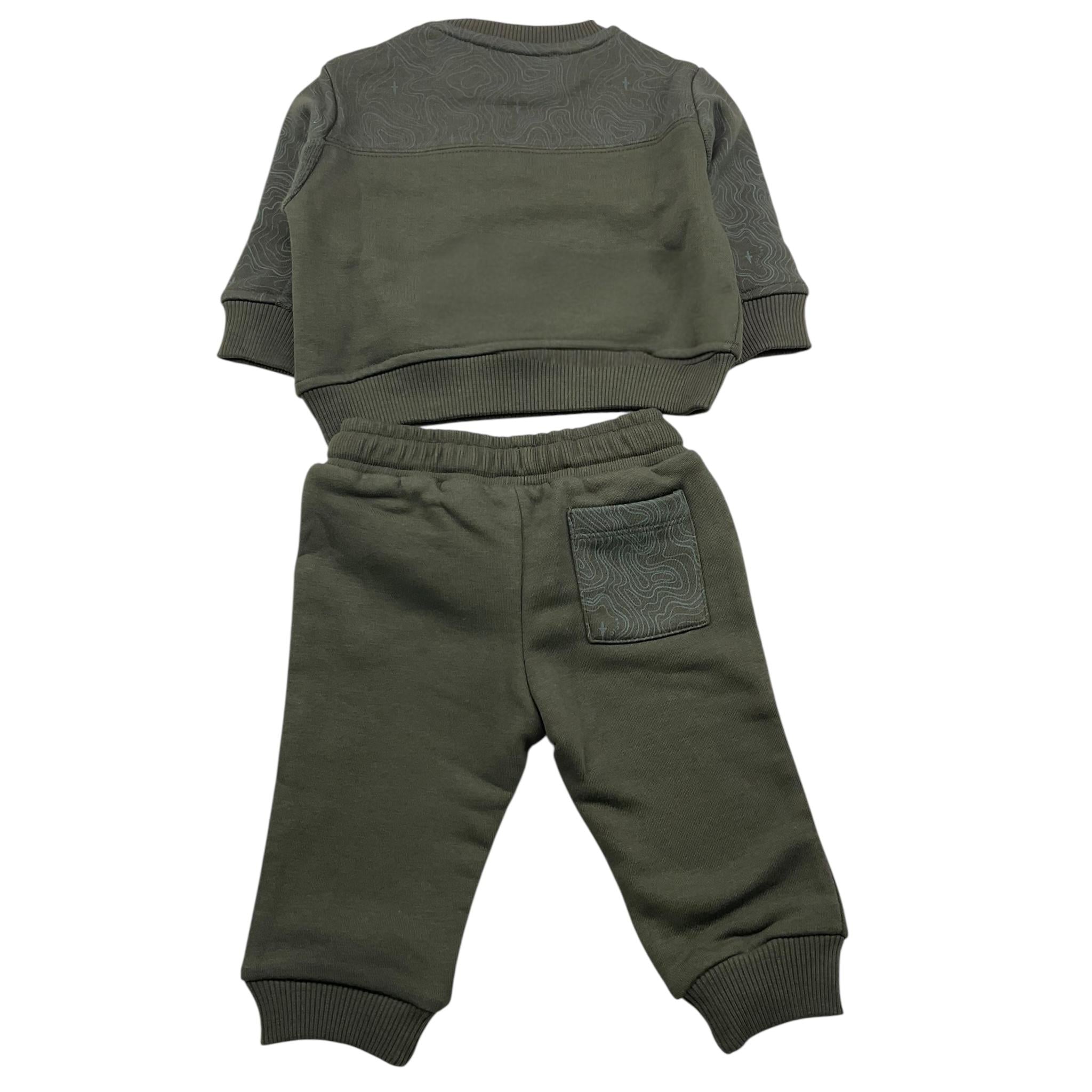 CESARE PACIOTTI completo 2 pezzi felpa-pantalone tinta unita Verde per Neonato MFP5354BBX VERDE CESARE PACIOTTI 