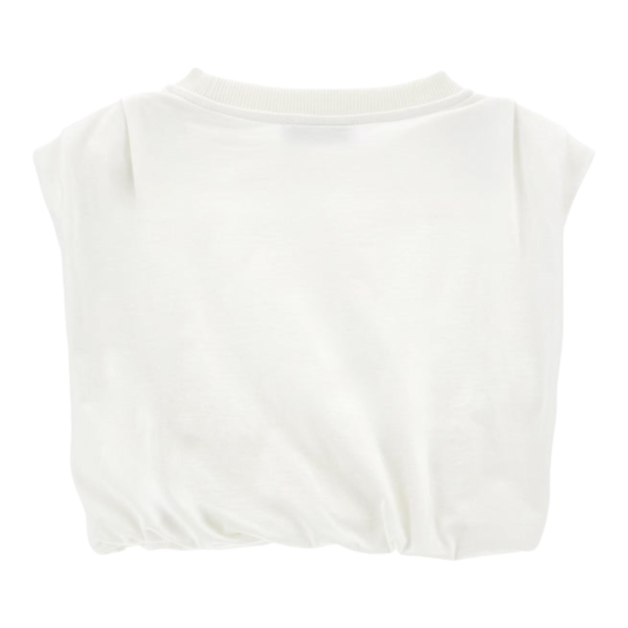 Philosophy Felpa Girocollo Tinta Unita Giromanica per Bambina I9E608X BIANCO PHILOSOPHY 