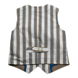 Daniele Alessandrini Gilet tinta unita con Fantasia A Righe Beige per Neonato 1296B0824 BEIGE DANIELE ALESSANDRINI 