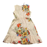 Please Abito Tinta Unita Modello Camicia con Fantasia per Bambina AB93274G72 PANNA PLEASE 