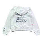 Saint Barth Felpa Tinta Unita con Zip E Cappuccio per Bambino 01053L BIANCO SAINT BARTH 