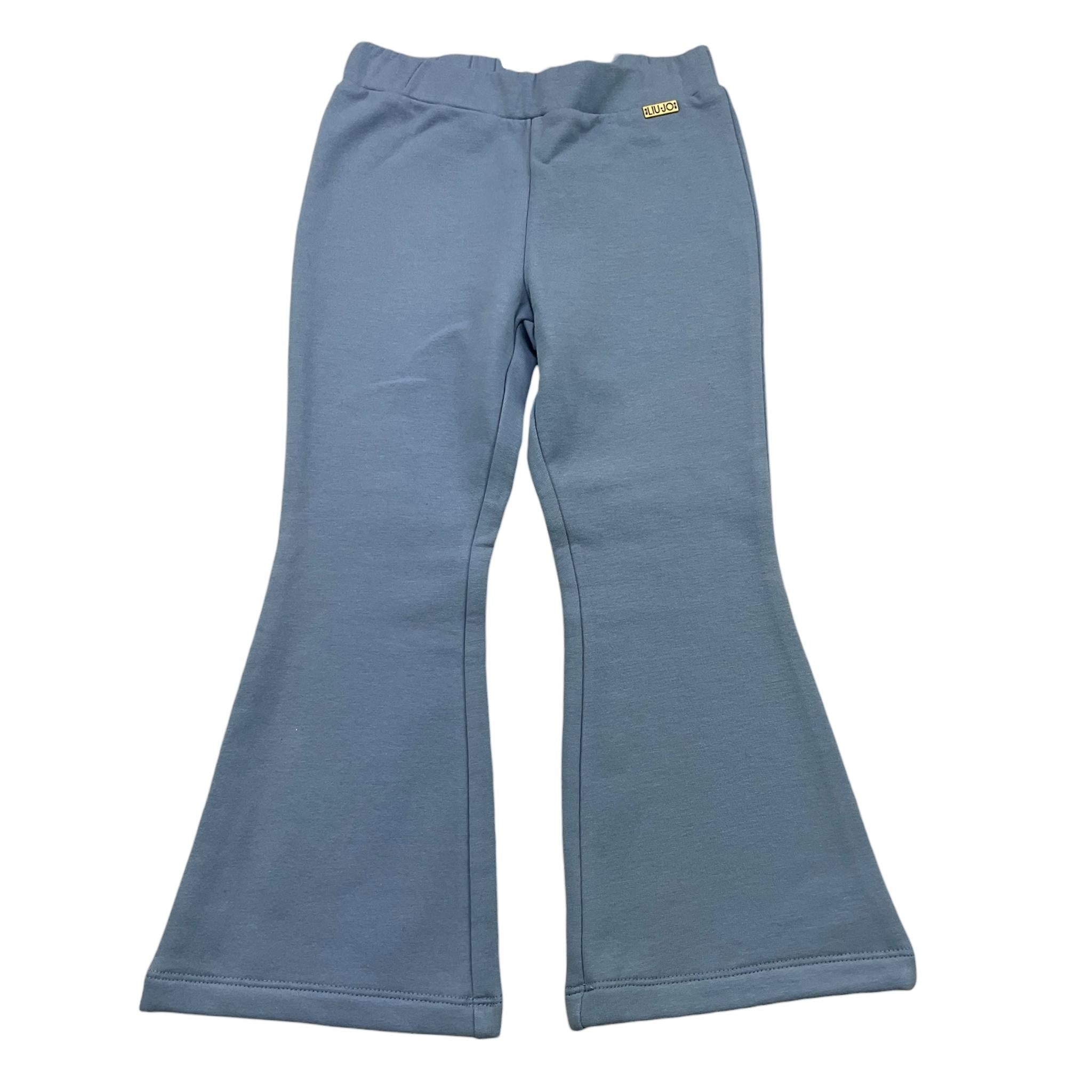 LIU JO pantalone tinta unita modello zampa Azzurro per Bambina KF4110 AZZURRO LIU JO 