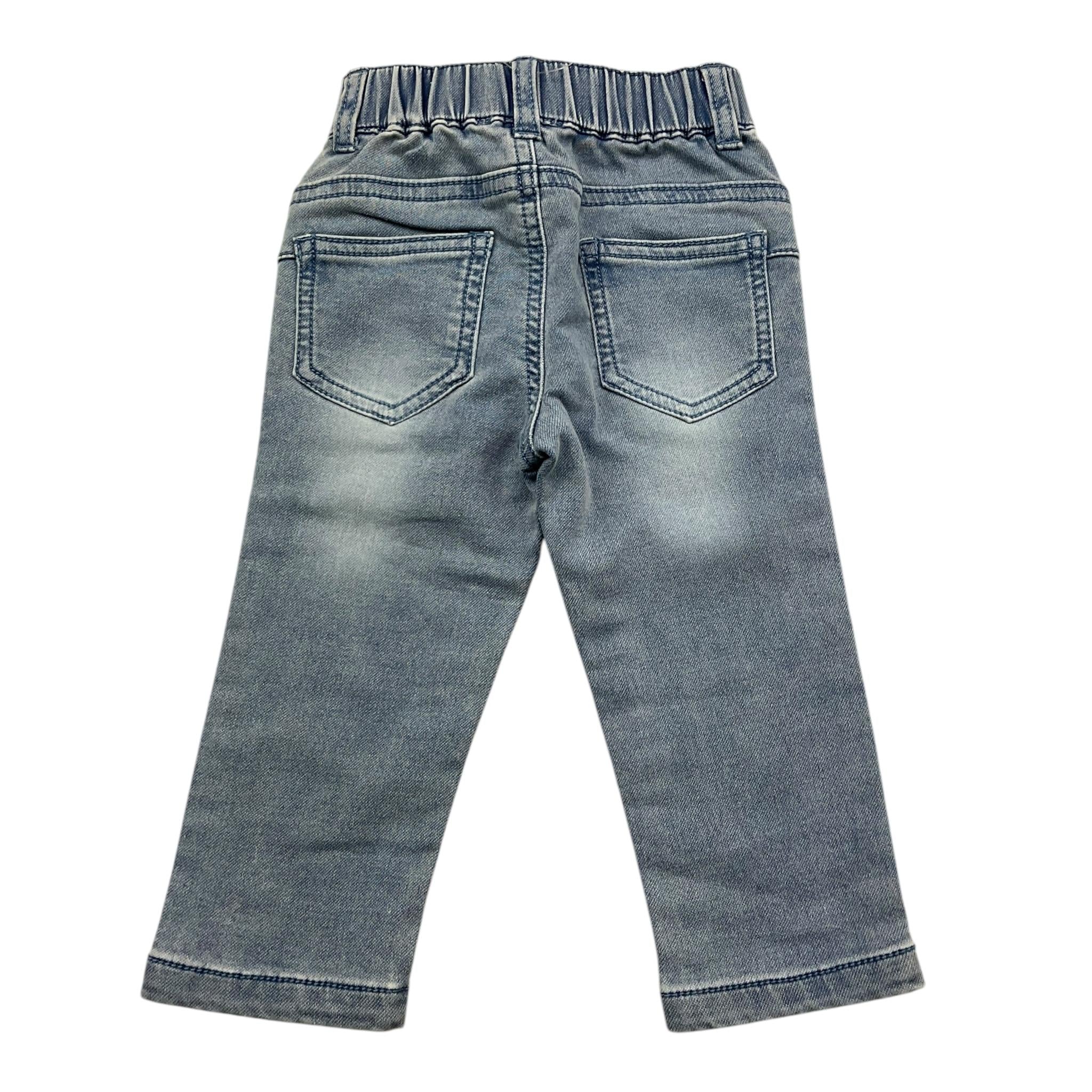 LIU JO jeans tinta unita con elastico in vita Azzurro per Neonata HF4017 AZZURRO LIU JO 