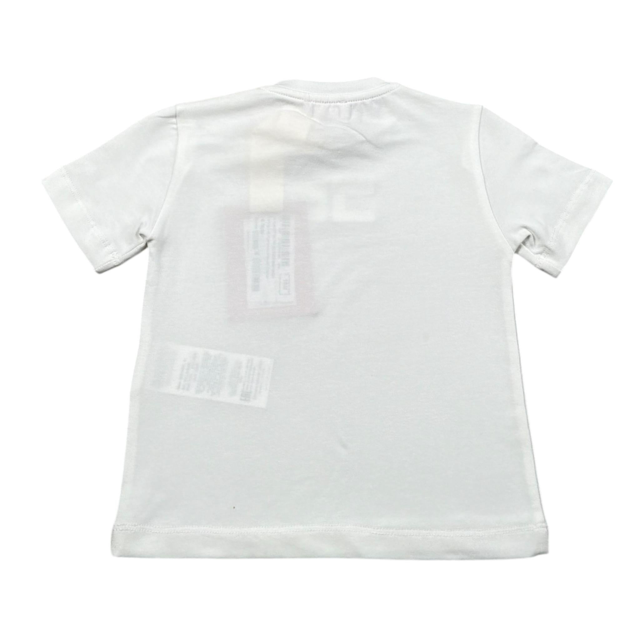 Elisabetta Franchi T-Shirt Girocollo Tinta Unita con Stampa per Neonata EGTS091N BIANCO ELISABETTA FRANCHI 