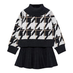 ABEL & LULA completo 2 pezzi maglia-gonna Nero per Bambina 5547 NERO ABEL & LULA 